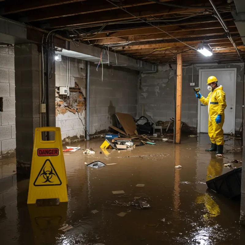 Flooded Basement Electrical Hazard in Sterling, CO Property